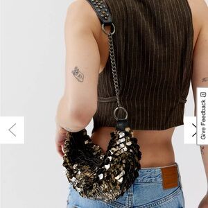 Silence + Noise Sequin bag NWOT